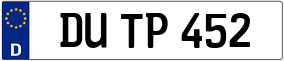 Trailer License Plate
